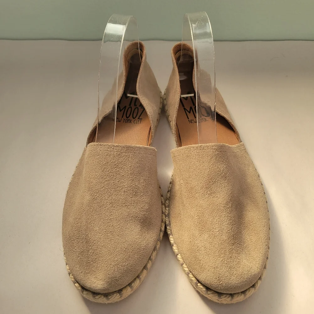 Miz Mooz Suede Espadrille Flats Carmena Tan Size 41 (9.5/10)